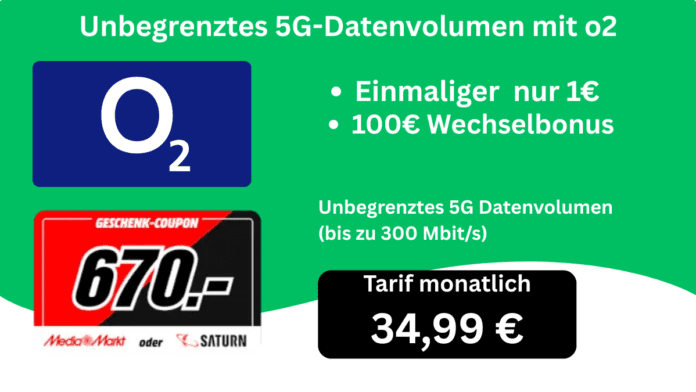 Unbegrenztes 5G-Datenvolumen mit o2