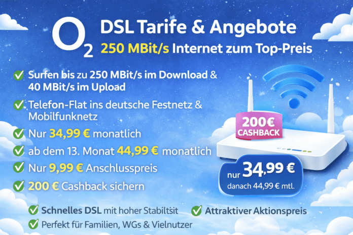 o2 dsl tarife angebote