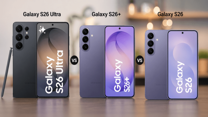 samsung galaxy s26 ultra vs s26 plus vs s26