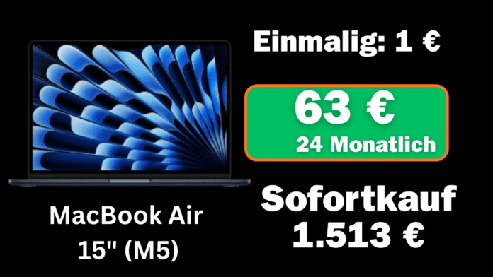 Macbook Air M5 15 Zoll 512 GB Angebot