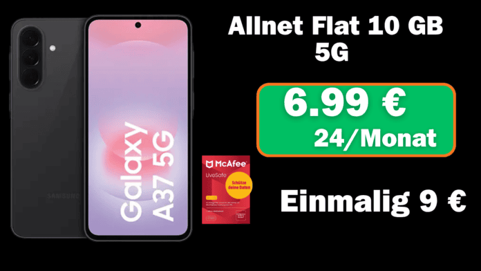 Samsung Galaxy A37 5G mit Allnet Flat 10 GB für nur 6,99 € monatlich
