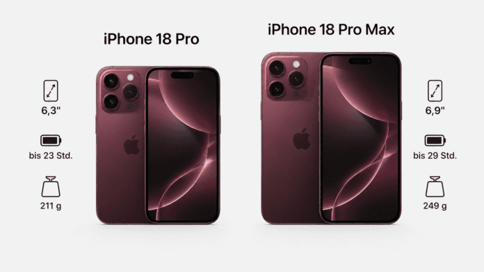iPhone 18 Pro vs. Pro Max: Unterschiede im Vergleich